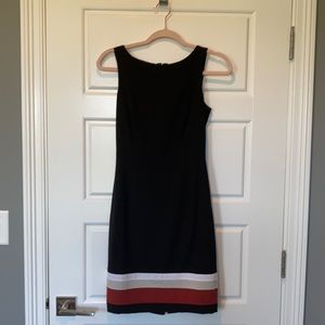 White House Black Market Black Sheath Sleeveless Dress Size 00